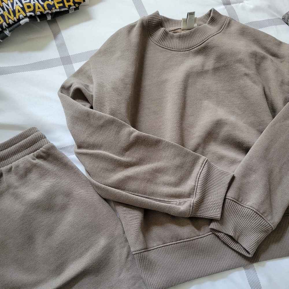 Brown Sweat suit set